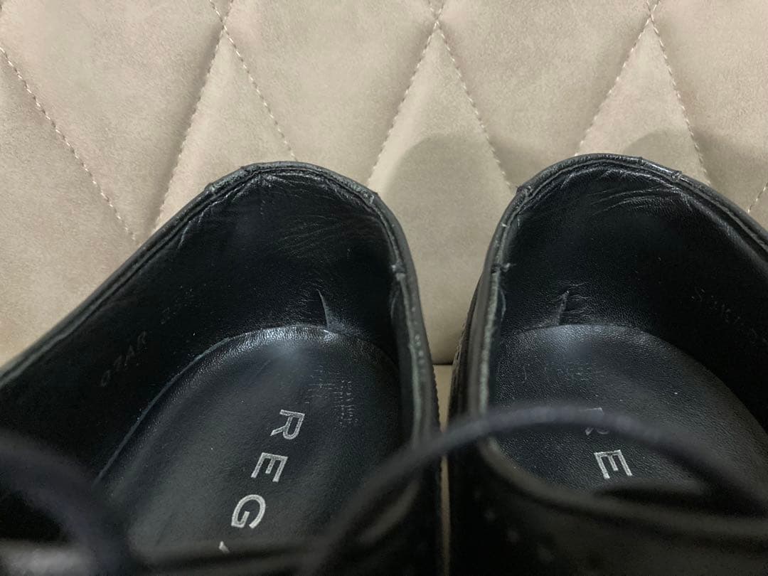 REGAL リーガル　ストレートチップ　黒　25.5cm