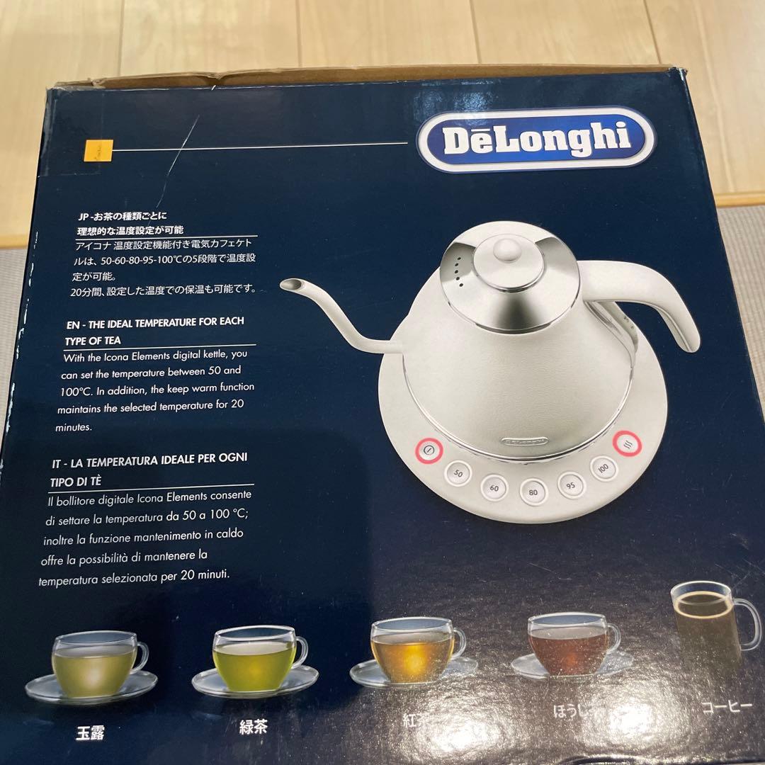 DeLonghi 電気ケトル KBOE1230J-W ポット ホワイト 未使用品 - メルカリ