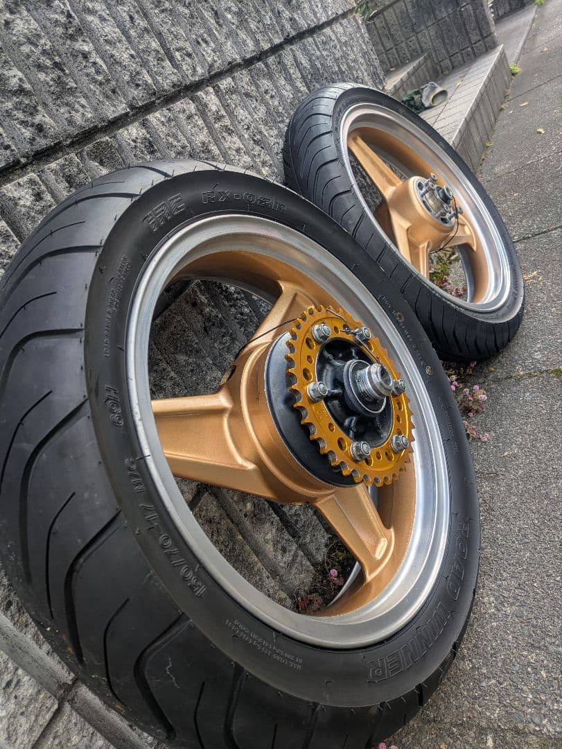 カワサキ ゼファー750 純正ホイールセット 前後 - パーツ送料 無料 通販