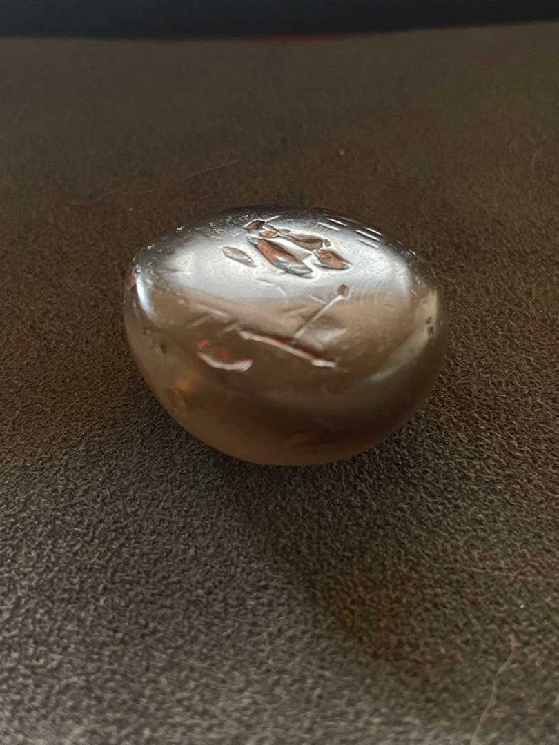 縄文期 津軽錦瑪瑙線刻垂飾珠 線刻 石肌に遺朱 出土品 - メルカリ