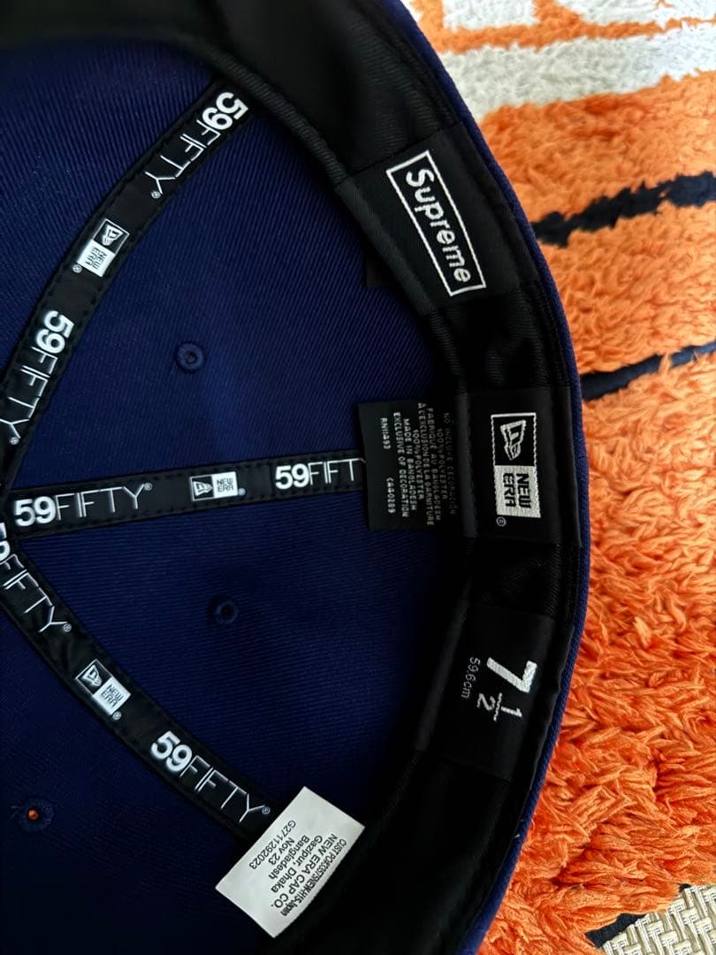 Supreme 59FIFTY クロスキャップ ブルー 7 1/2 - メルカリ