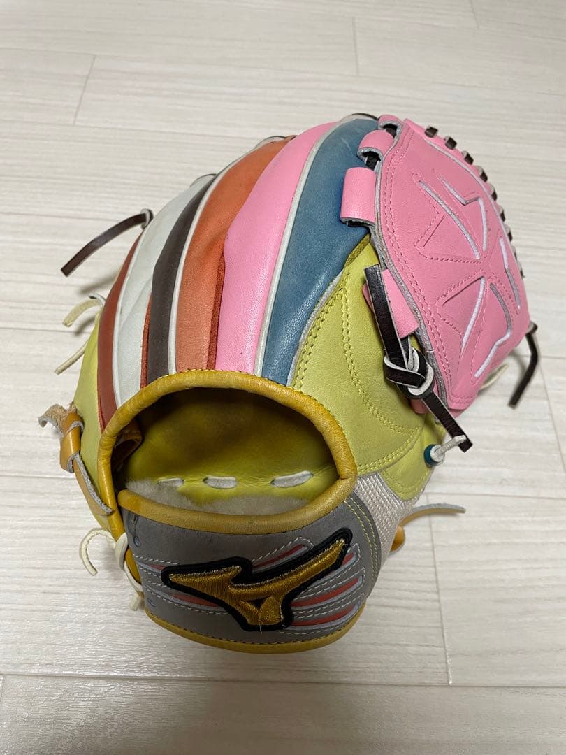 Mizuno Pro フルオーダーグローブ mizuno pro 硬式用 オプション オーダー AXI シャンパンブルー×M