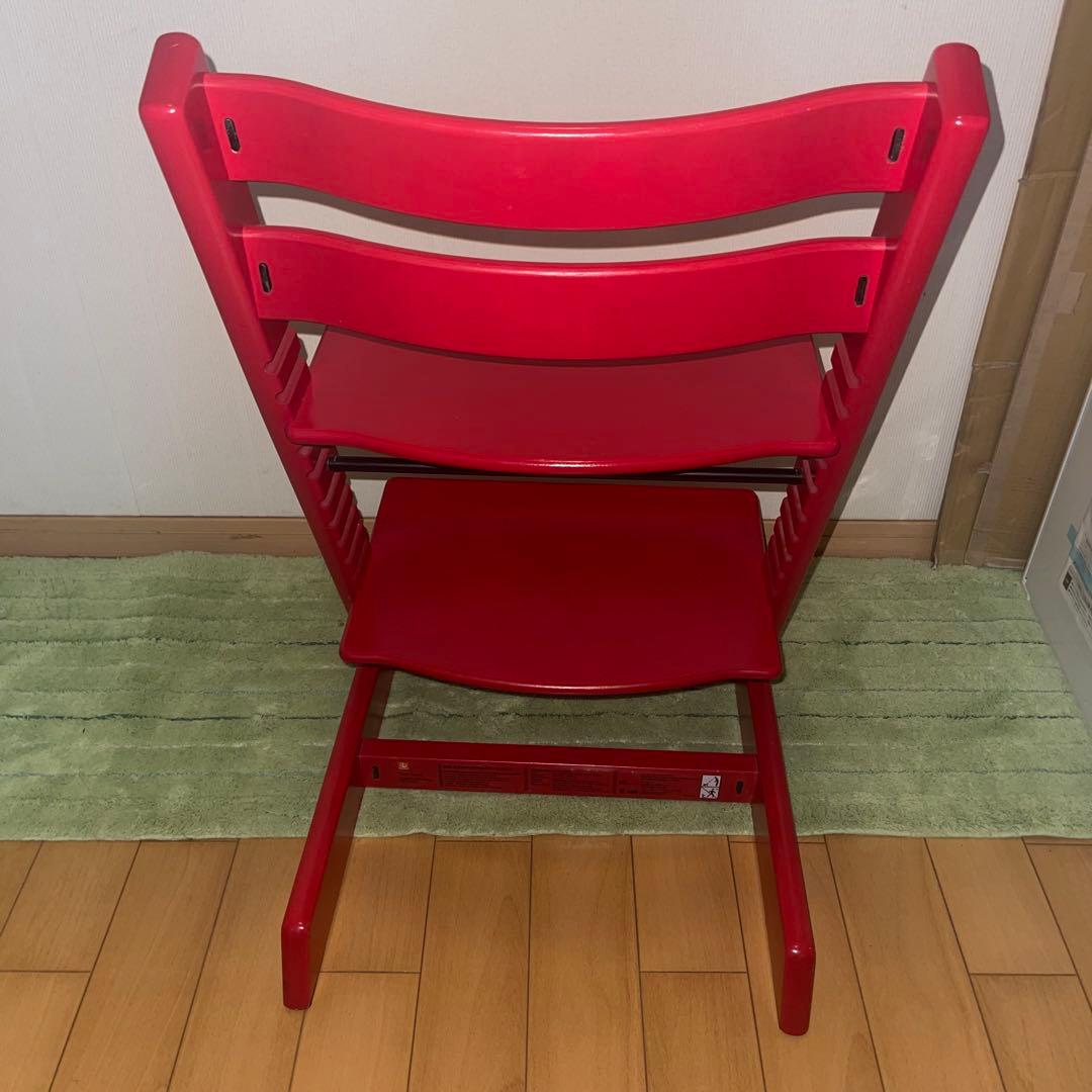 ストッケ トリップトラップ ハイチェア S/N シリアル6 レッド
