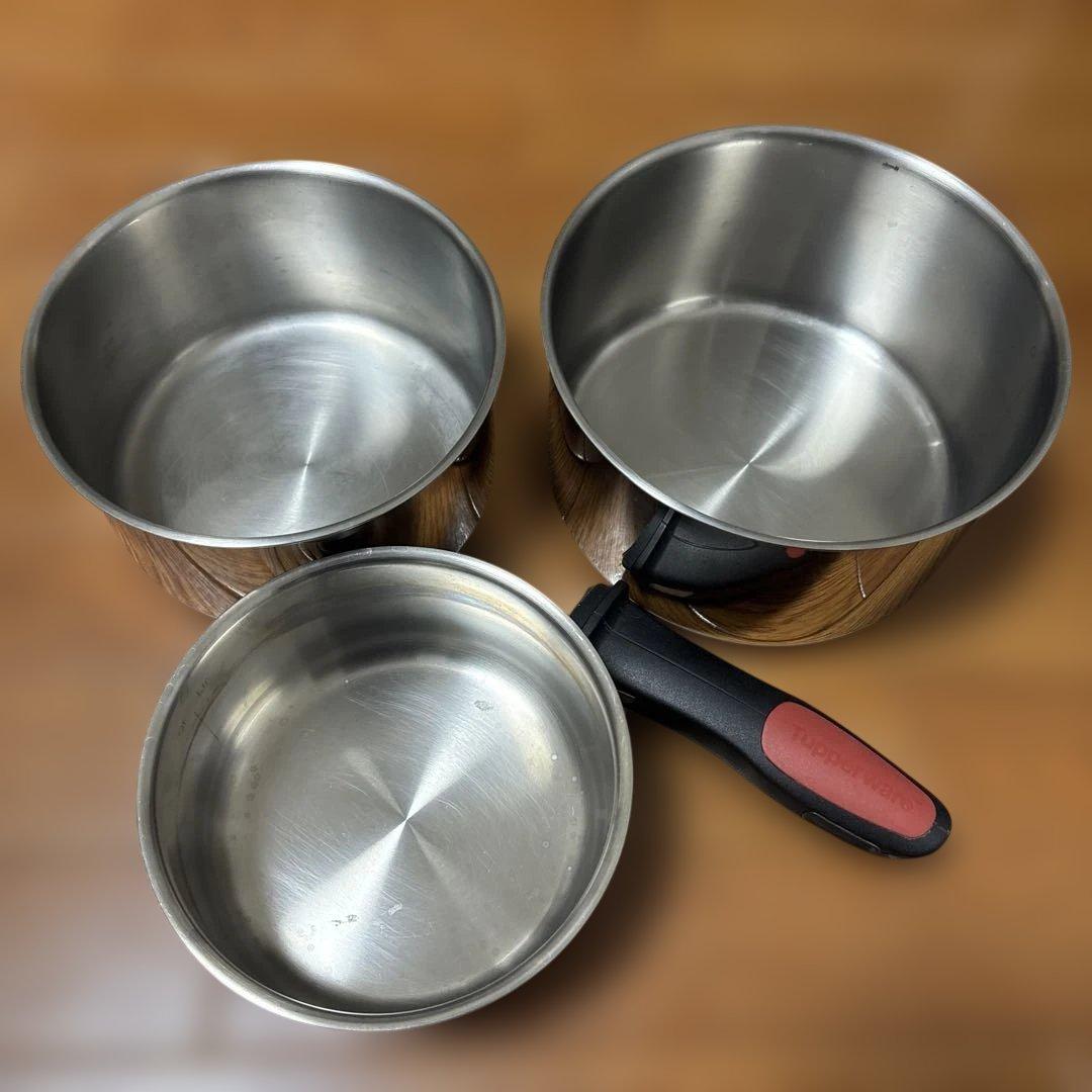 Tupperware タッパーウェア コンパクトクックウェア 3点セット