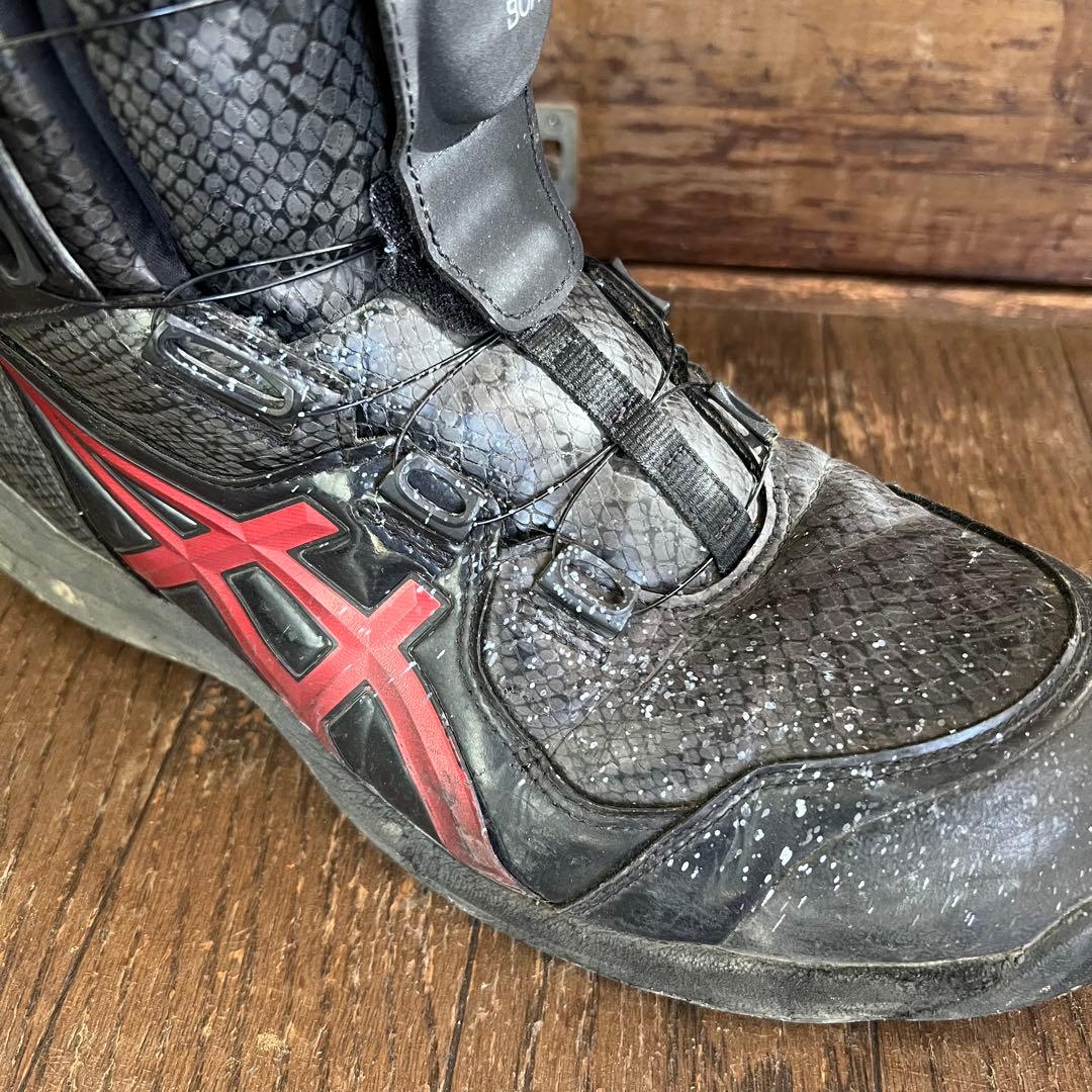 アシックス ウィンジョブ安全靴 CP304 クランベリー 27.5cm