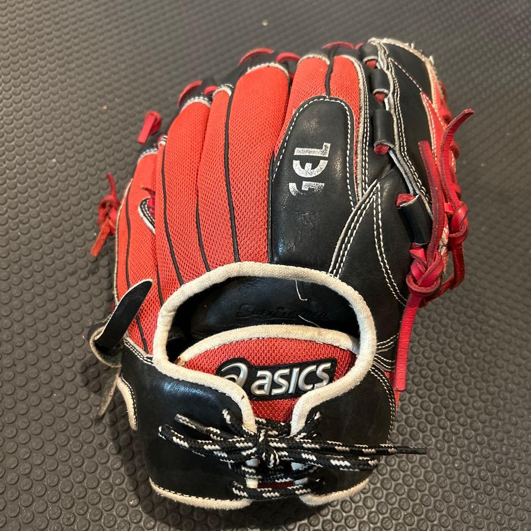 asics 軟式グローブ BGR4TA レッド/ブラック 楽天市場】限定 軟式 カラー グラブ プロフェッショナルスタイル 田中