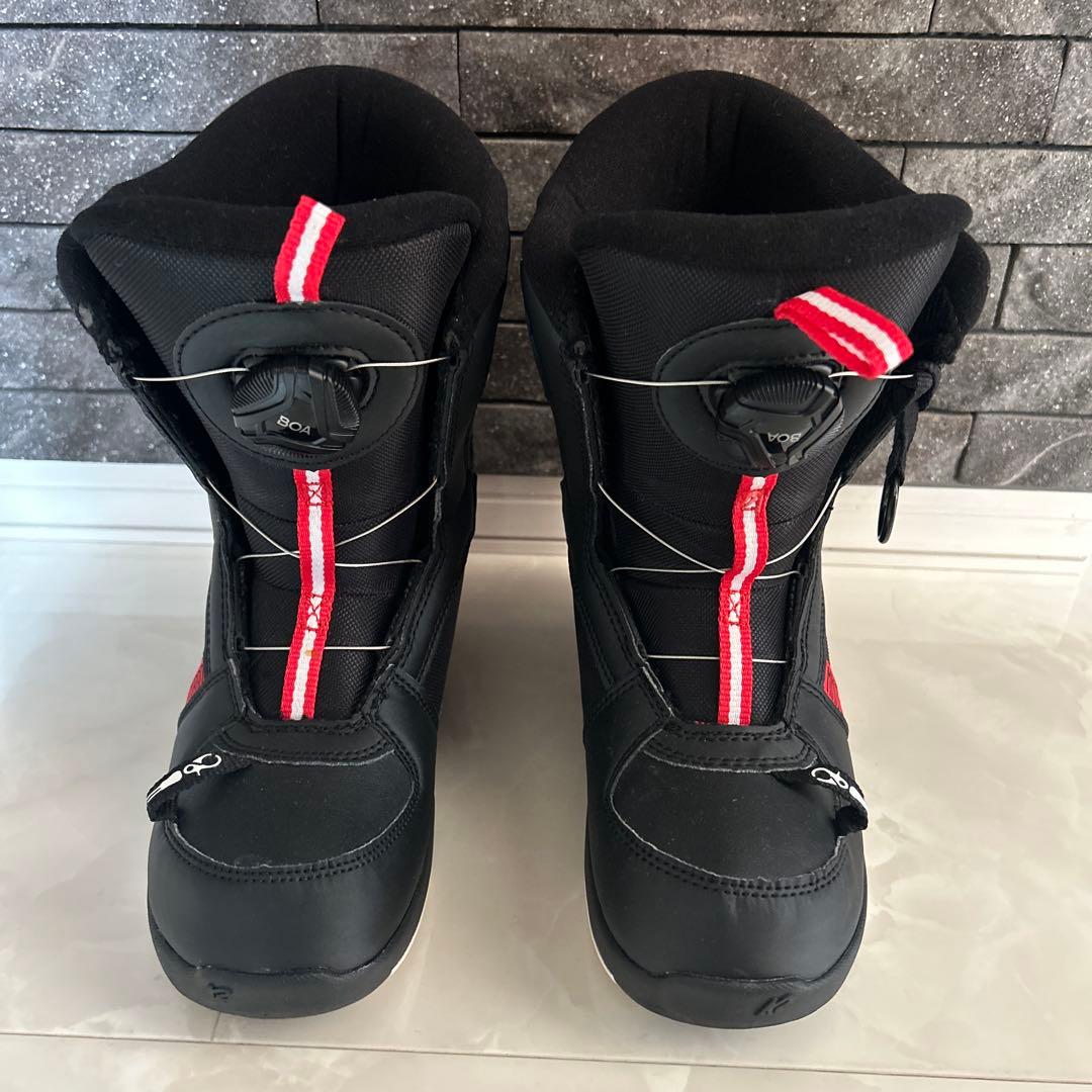 K2 スノーボードブーツ 子ども用 ブラック/レッド K2 24-25 2025 K2 ケーツー スノーボードブーツ キッズ LIL KAT ブーツ