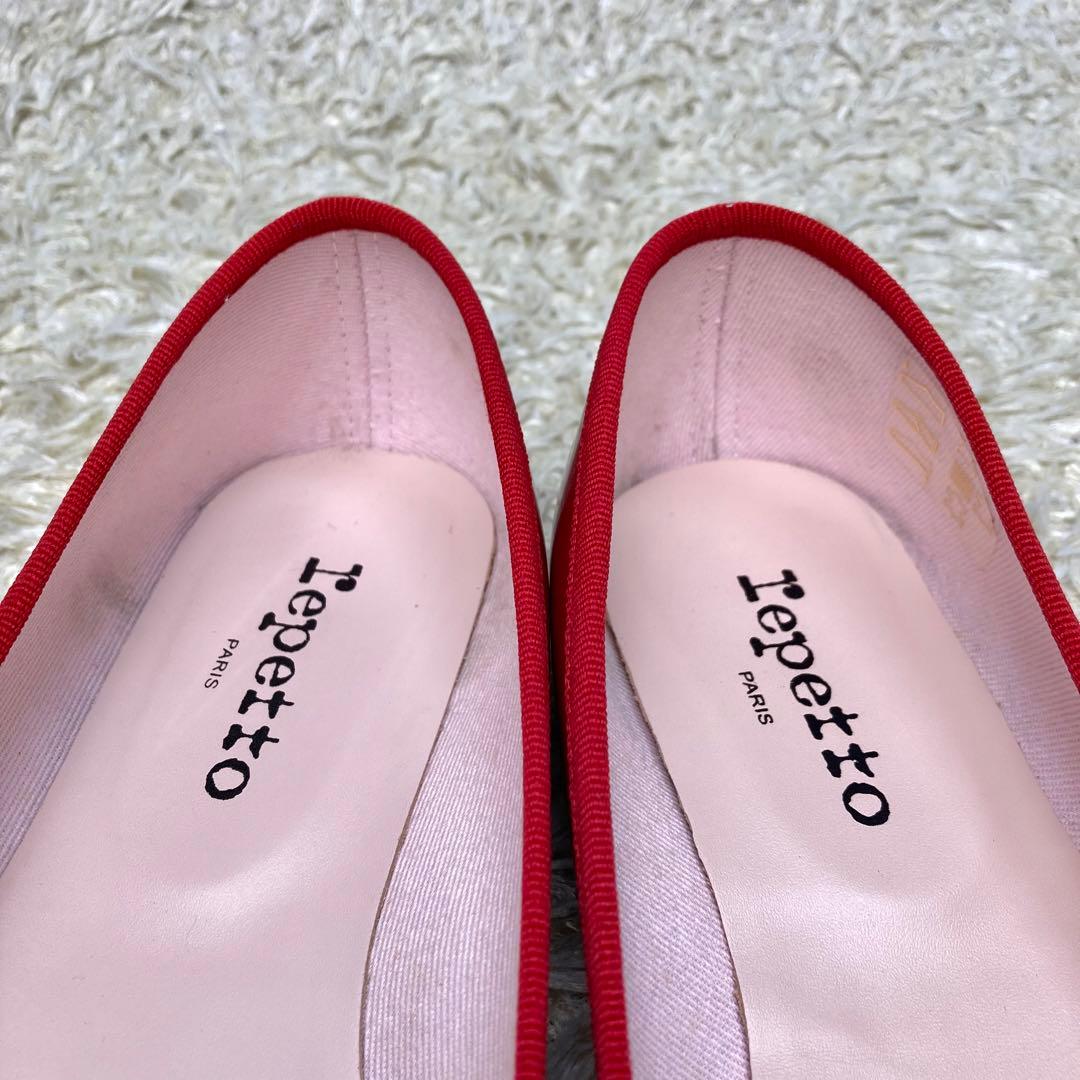 極美品』レペット ブリジット フラット パンプス バレエシューズ 赤 40