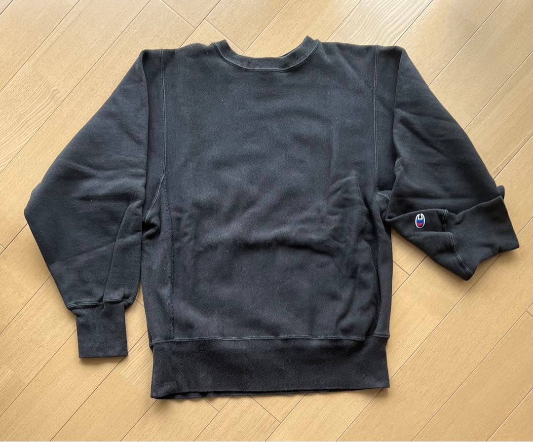 90年代 Champion チャンピオンリバースウィーブ ブラック 目無し M