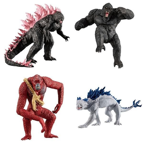 全4種 HG ゴジラxコング 新たなる帝国 ゴジラ コング スカーキング