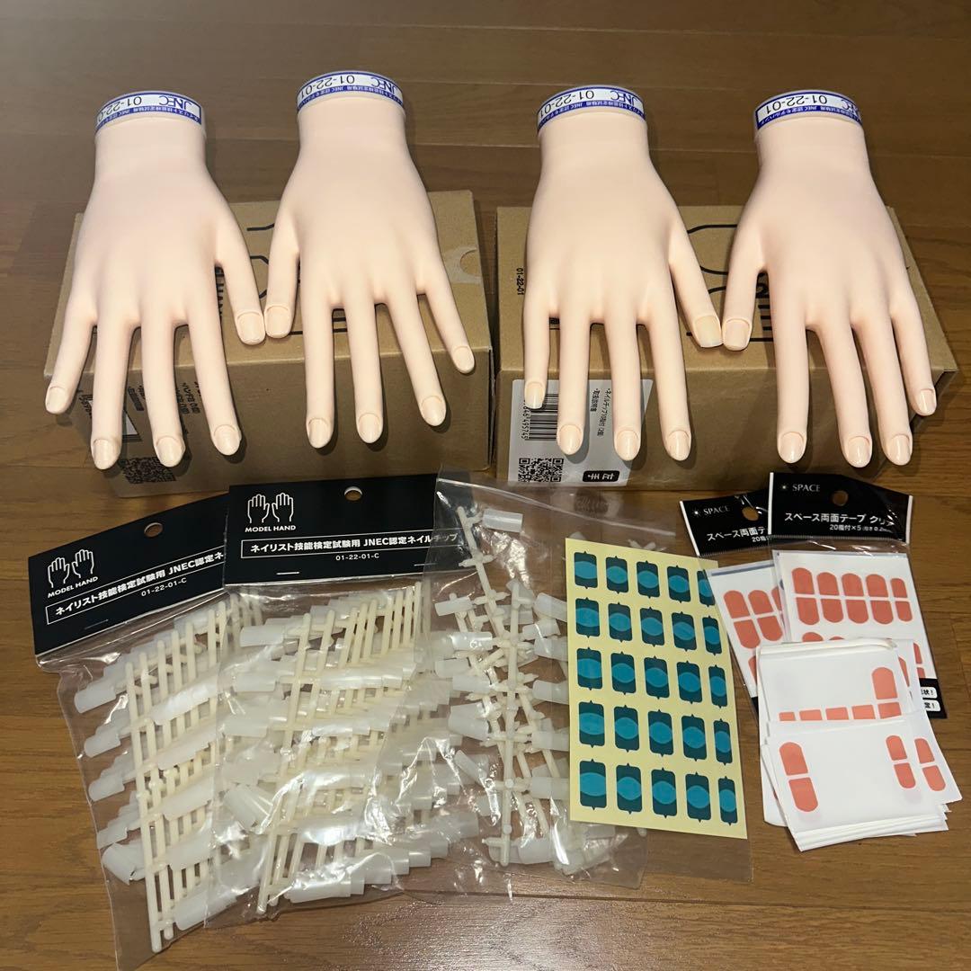 JNEC 認定モデルハンド　２個セット rednails web channel / ♪STモデルハンド セット(JNEC 第1期認定