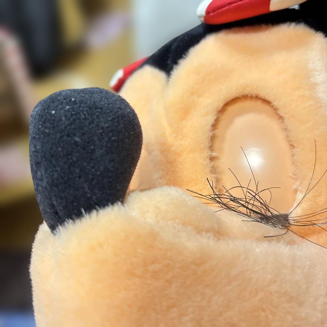 希少 レトロ 特大 ミッキー＆ミニーマウス フェイスアクションパペット