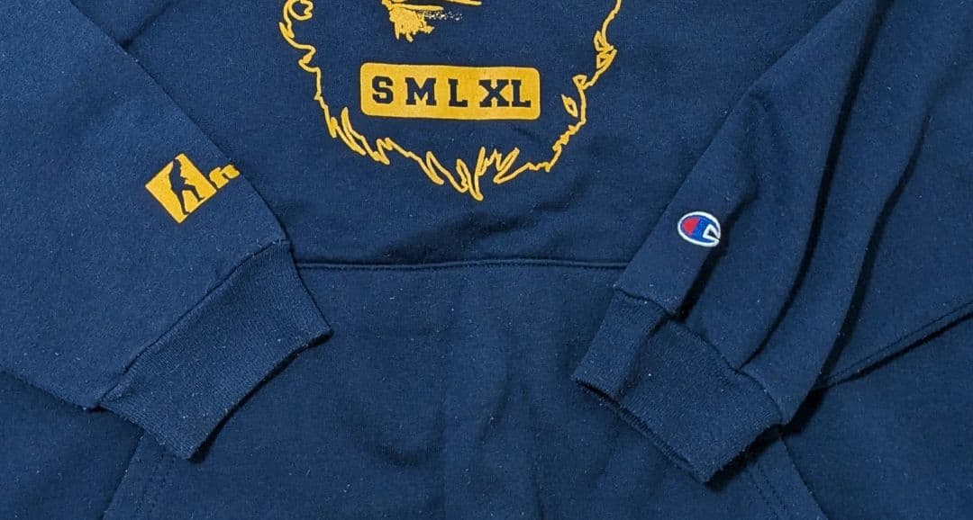 90's fuct×championパーカー スウェット 猿の惑星XLネイビー - メルカリ