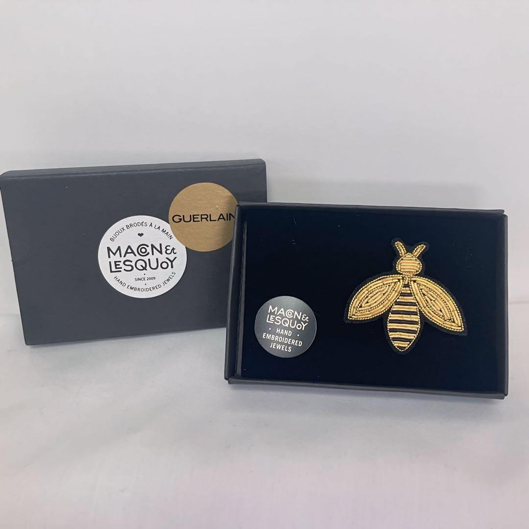 希少・非売品・フランス限定】ゲラン ハンドメイド 刺繍ブローチ