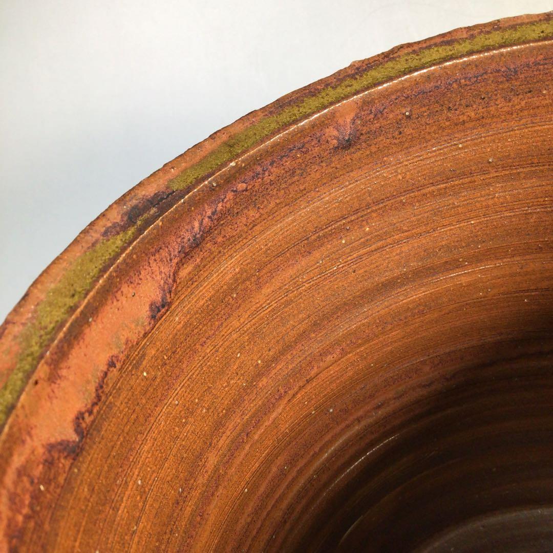 M778 水指 『越州五智窯 木村隆造』『一重口水指』 共箱 茶道具