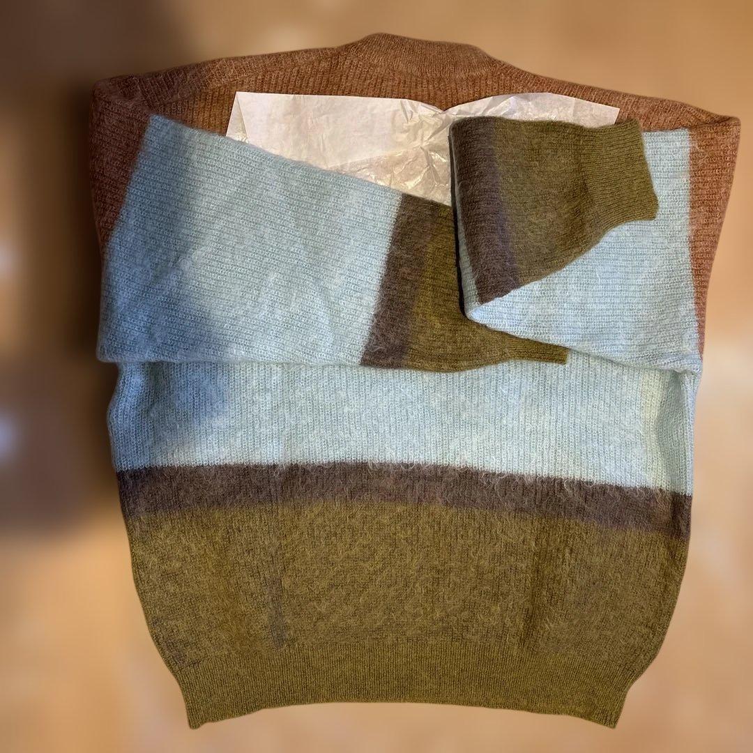 《今週末限定値下げ》YOKE ヨーク　モヘア　ボーダー　クルーネック　セーター