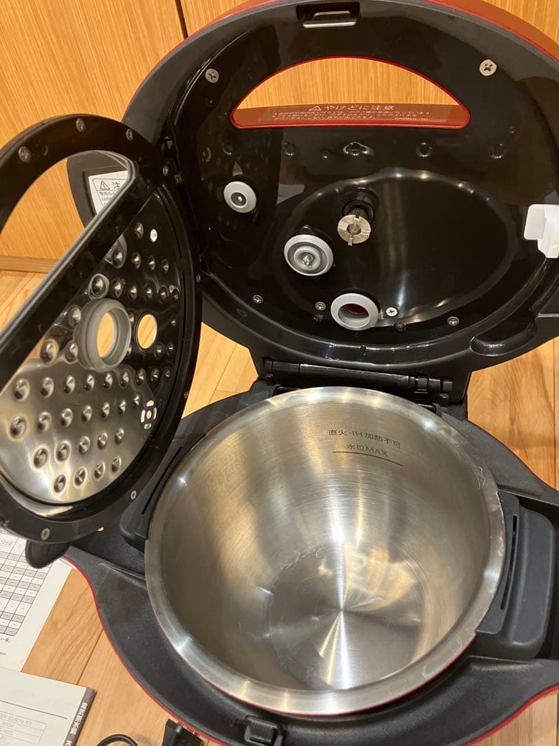 SHARP ヘルシオ ホットクック　KN-HT99A-R 赤　1.6L