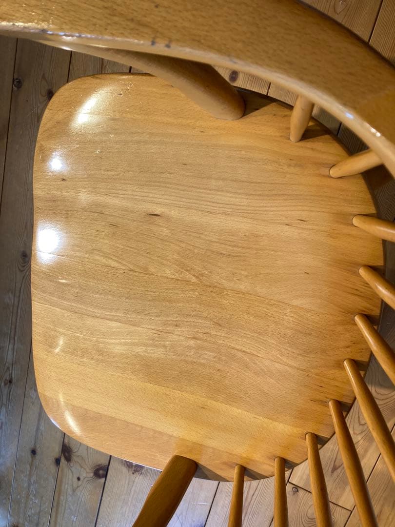 ②画像65枚 キツツキ ダイニングチェア ナチュラル 昭和56年 アーム