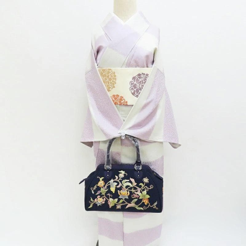 Club藤☆和装バッグ 岡重 OKAJIMA 京友禅染ボストン型 （3377RC - メルカリ