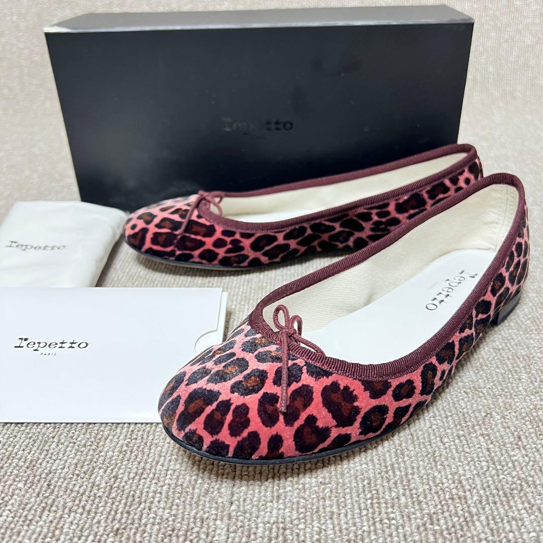 新品・未使用品✨レペット Repetto レオパード柄 バレエシューズ 37.5