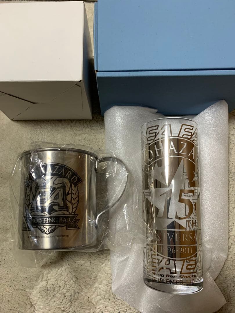 バイオハザード 15周年記念 グラス マグカップ シューティングバーエアー EA バイオハザードとコラボしたシューティングバーEA(エアー)で呑んできた!