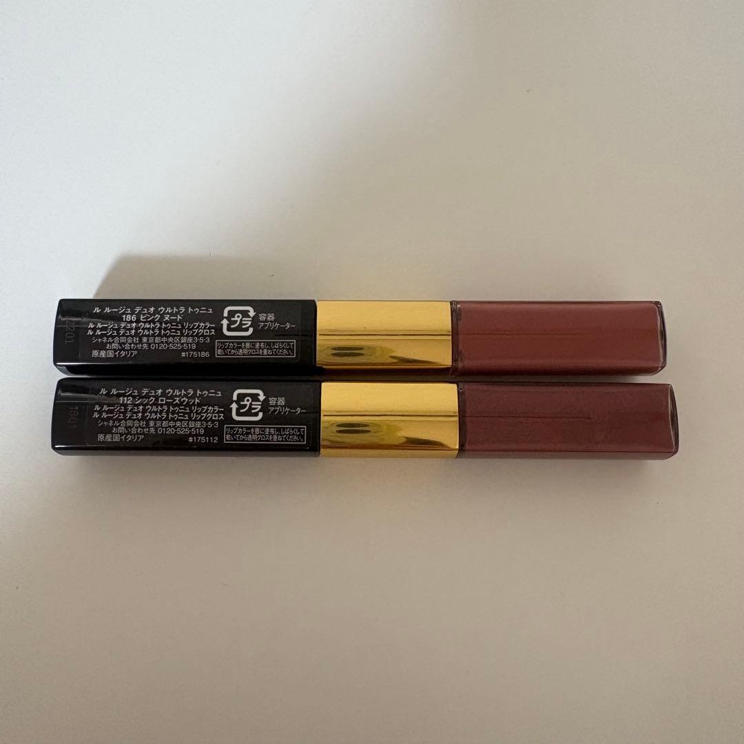 シャネル ルルージュデュオウルトラトゥニュ 112・186セット - メルカリ