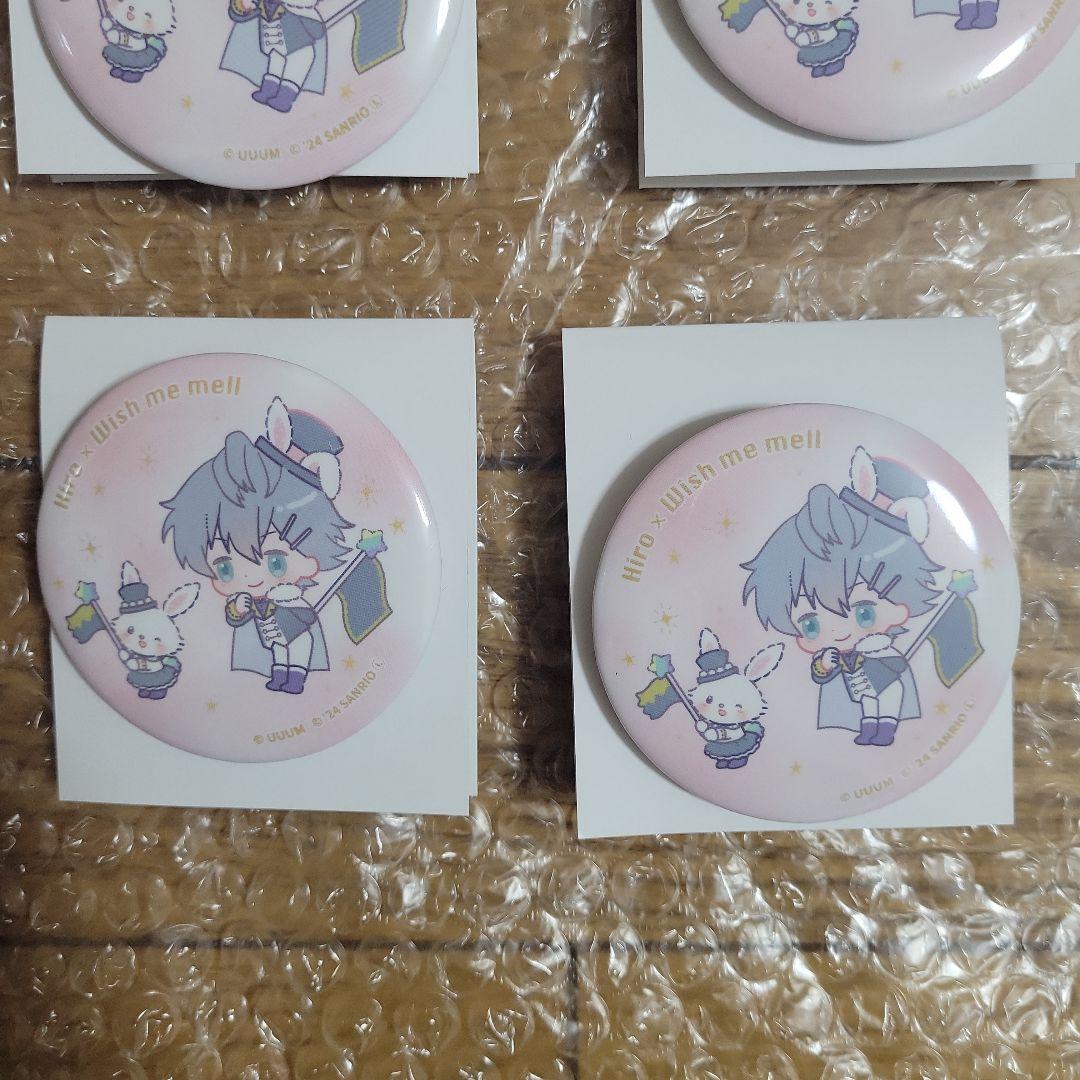 ヒロ ウィッシュミーメル 缶バッジ カラフルピーチ ミニキャラ