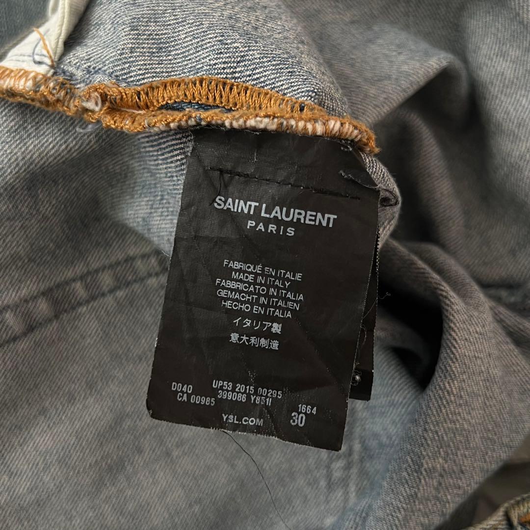 15AW Saint Laurent Paris クラッシュデニム エディ期 - メルカリ