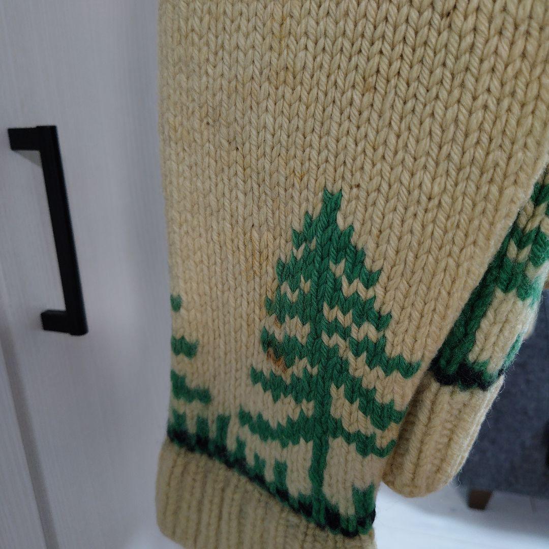 70s カウチンセーター ライトニングジップ 要クリーニング - メルカリ