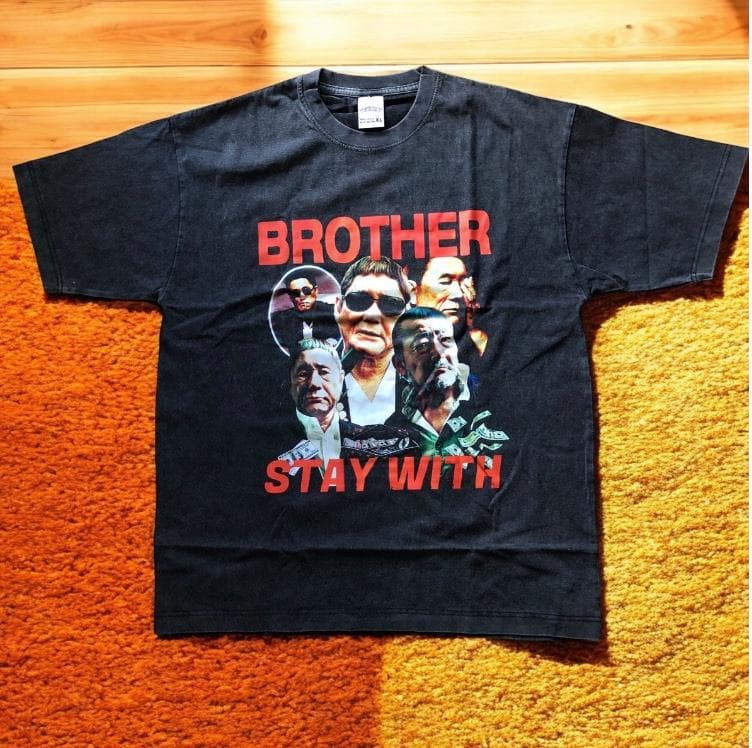 即日発送】北野武監督「brother」フォト ユーズド加工 Tシャツ XL