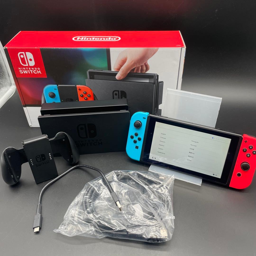 ◯Nintendo Switch 本体 HAC-001 青/赤 Amazon.co.jp: 【整備済み品】 Nintendo Switch ネオンブルー・ネオン