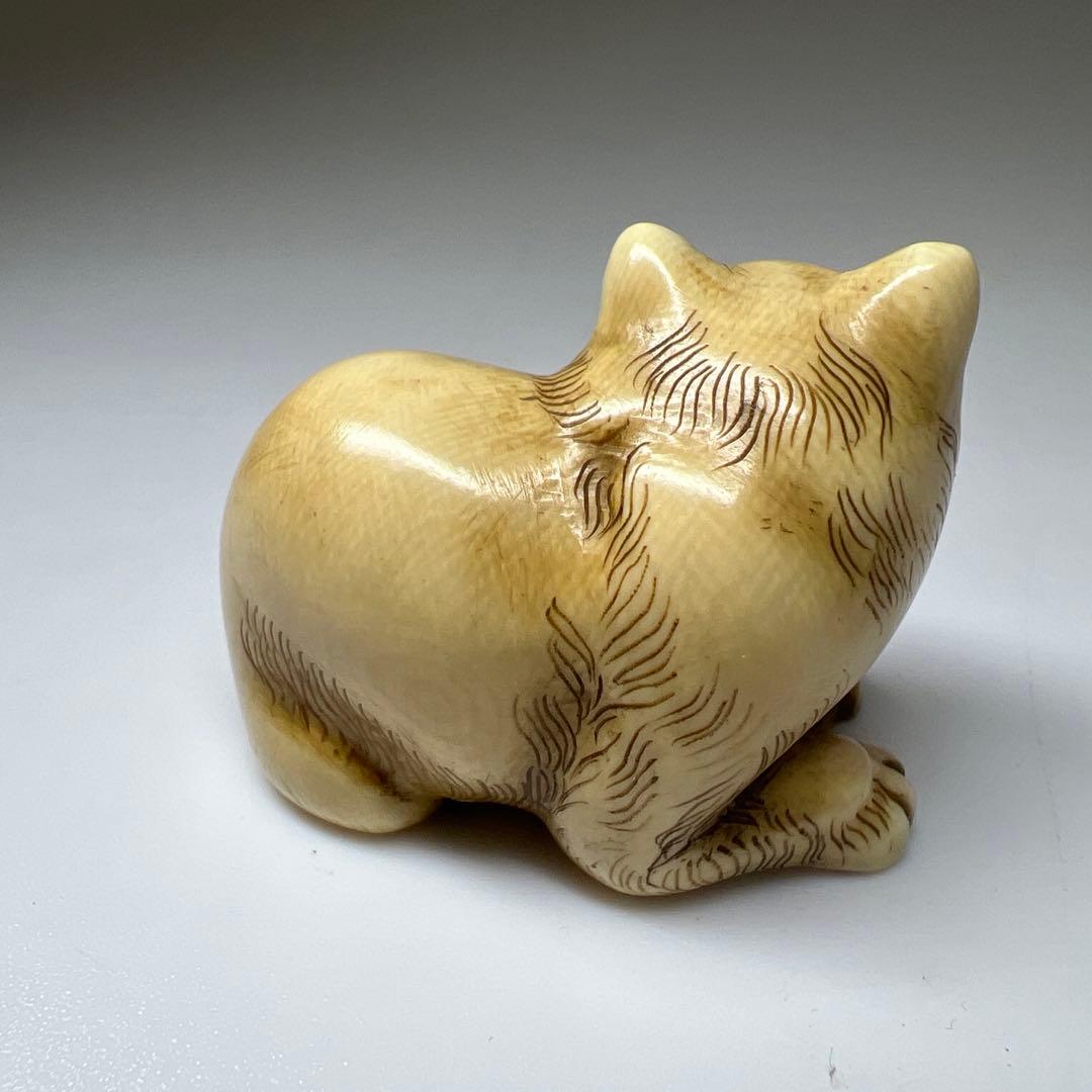 和之在銘 極上猫根付 木箱付 21g 東Y8-0205☆2Fトヒオ - メルカリ