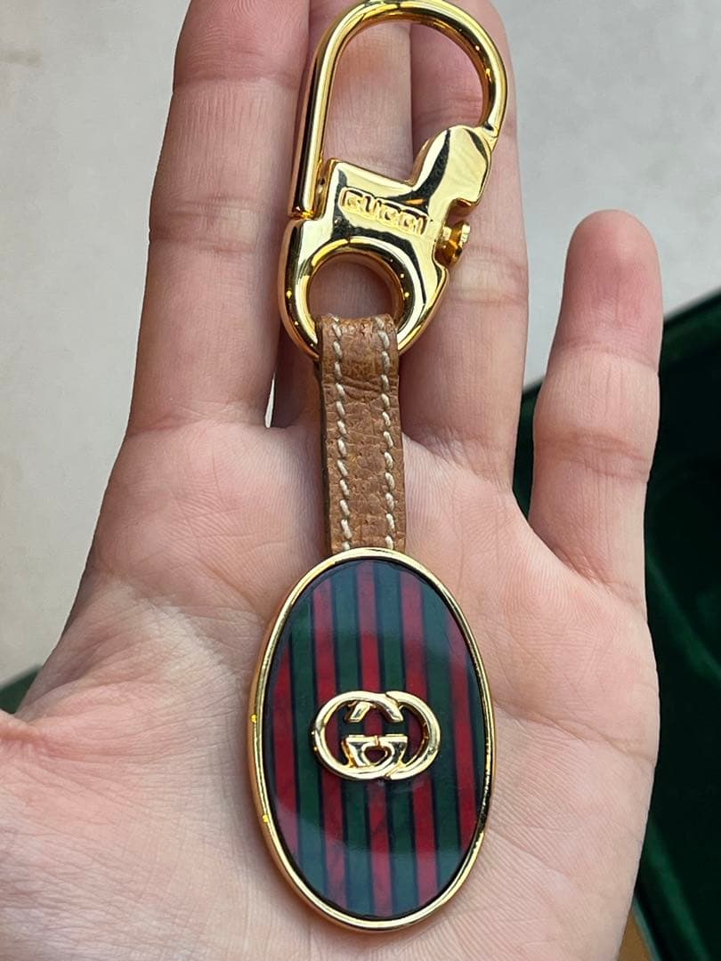 新品未使用】GUCCI キーホルダー ゴールド金具 レトロ シェリーライン