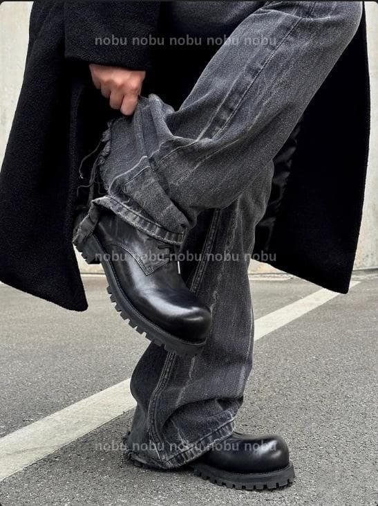 Y2K jking black derby shoes mode - メルカリ