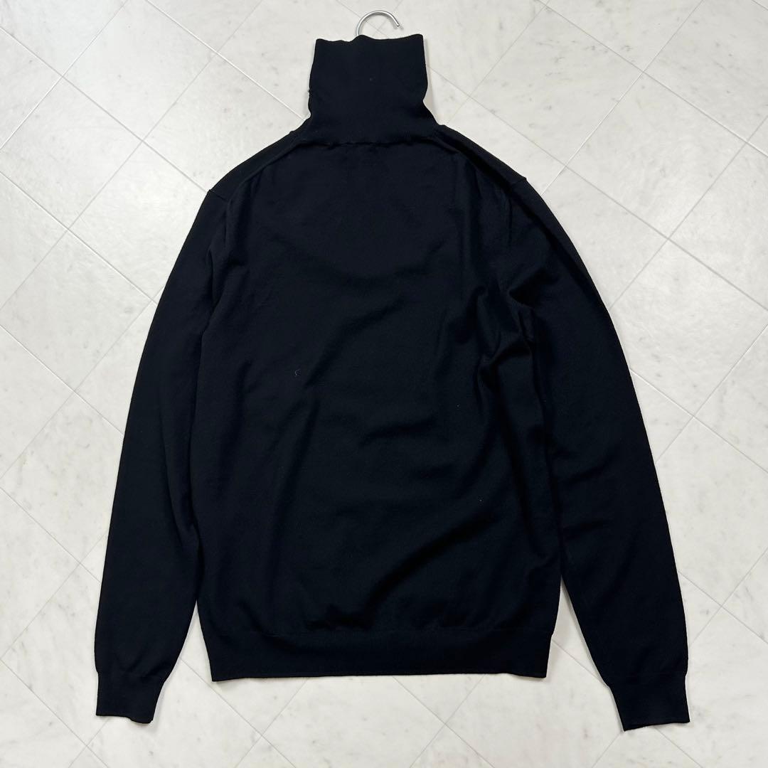 新品〉 Theory セオリー【M】ウール100%タートルネック ニット 黒