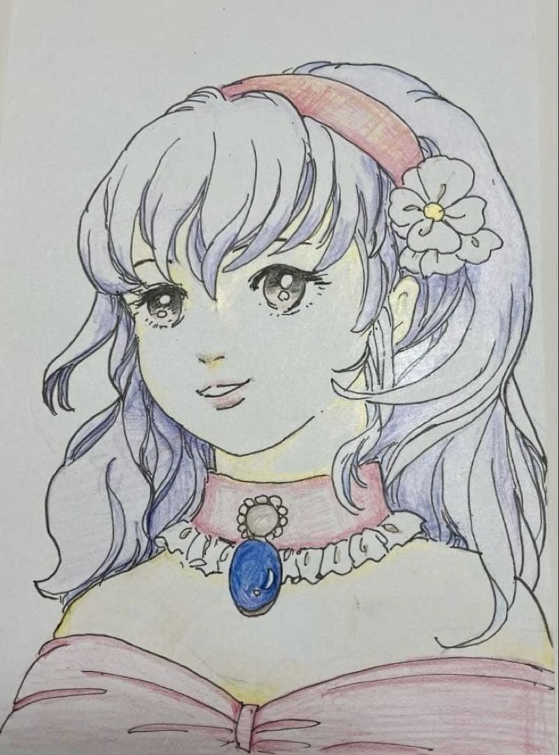 手描きイラスト はがきサイズ - メルカリ