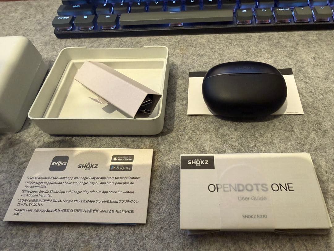 M:Shokz OpenDots One ショックス) Shokz OpenDots ONE - Comfortable Clip on Earbuds