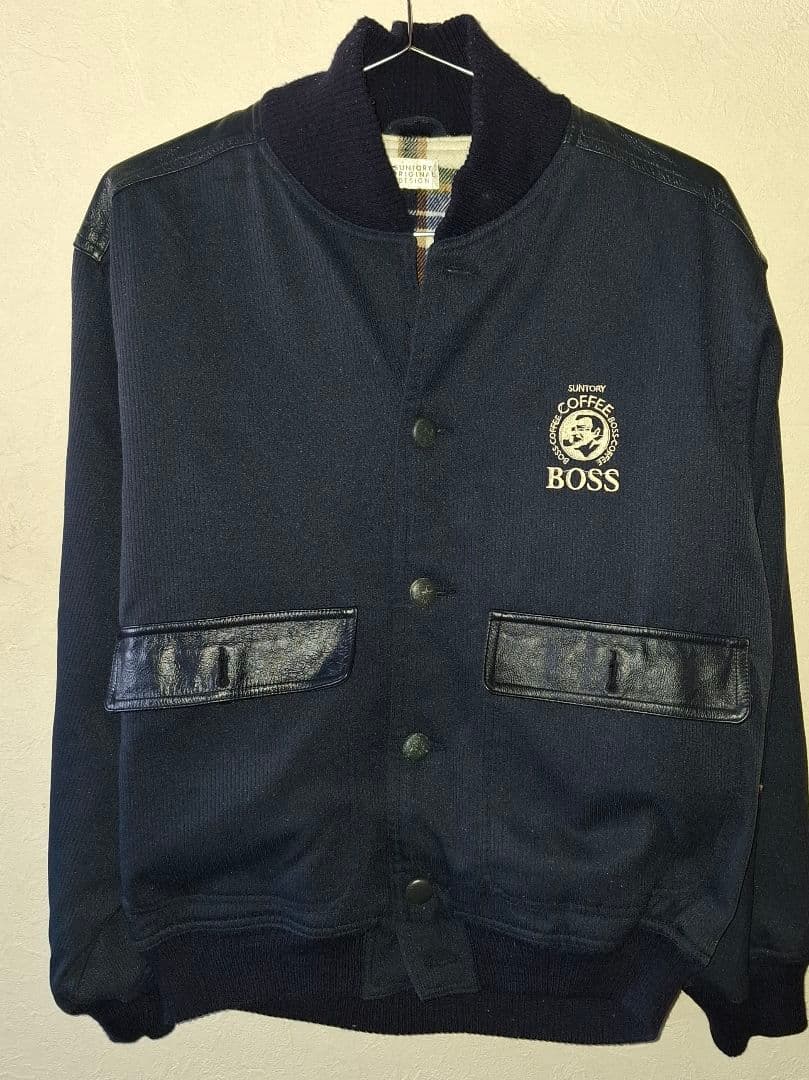 非売品】サントリー スタジャン ボスジャン 懸賞品 ネイビー