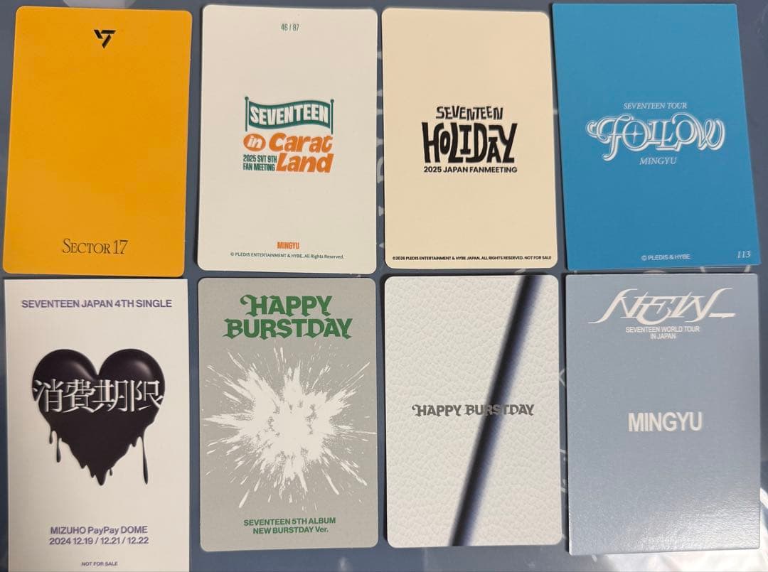 SEVENTEEN ミンギュ トレカ8枚 - メルカリ