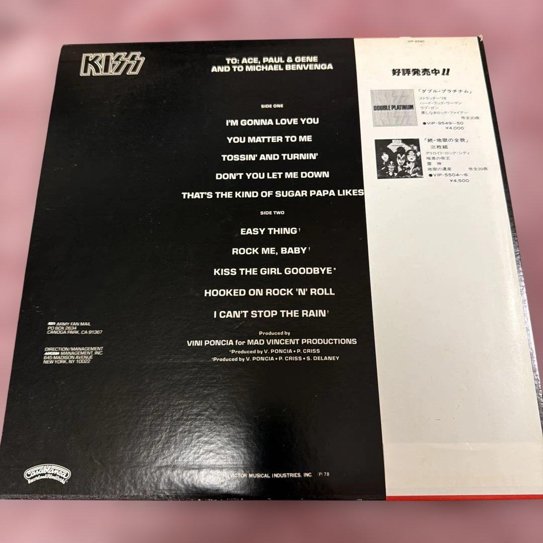 ピーター・クリス ポスター付☆帯付極美盤☆KISS☆LPレコード - メルカリ