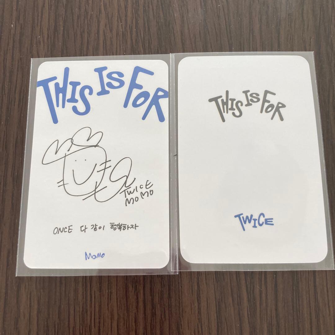 twiceモモ THIS IS FOR 特典トレカ - メルカリ