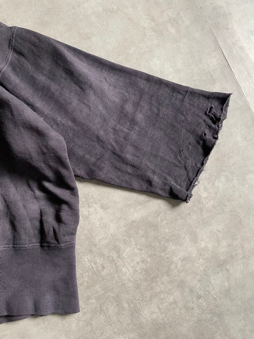 あ*お様 40s 両V ナス紺 スウェット 襤褸 - メルカリ