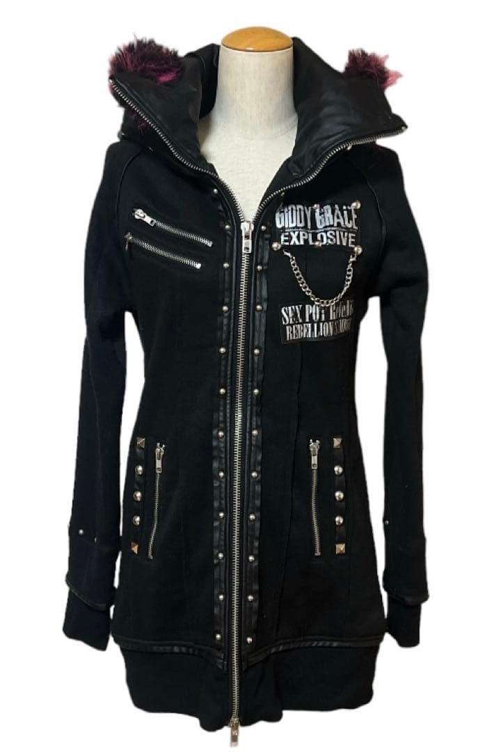 SEXPOT Revenge セックスポットリベンジ パーカー ファー付き 希少