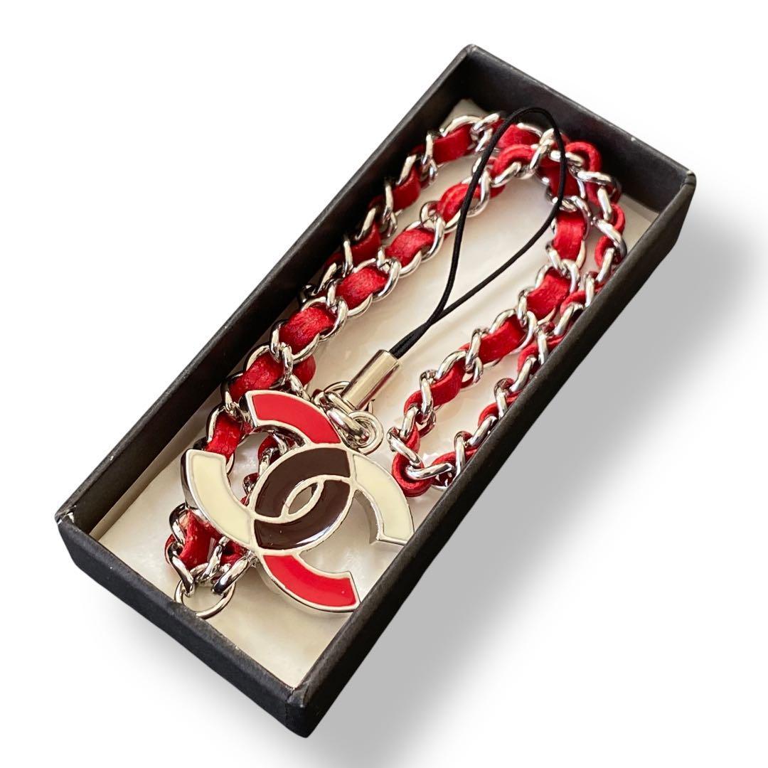 【希少　美品】CHANEL ココマーク　スマホ　ストラップ　キーホルダー 中古・古着通販】CHANEL (シャネル) ココマークネックストラップ