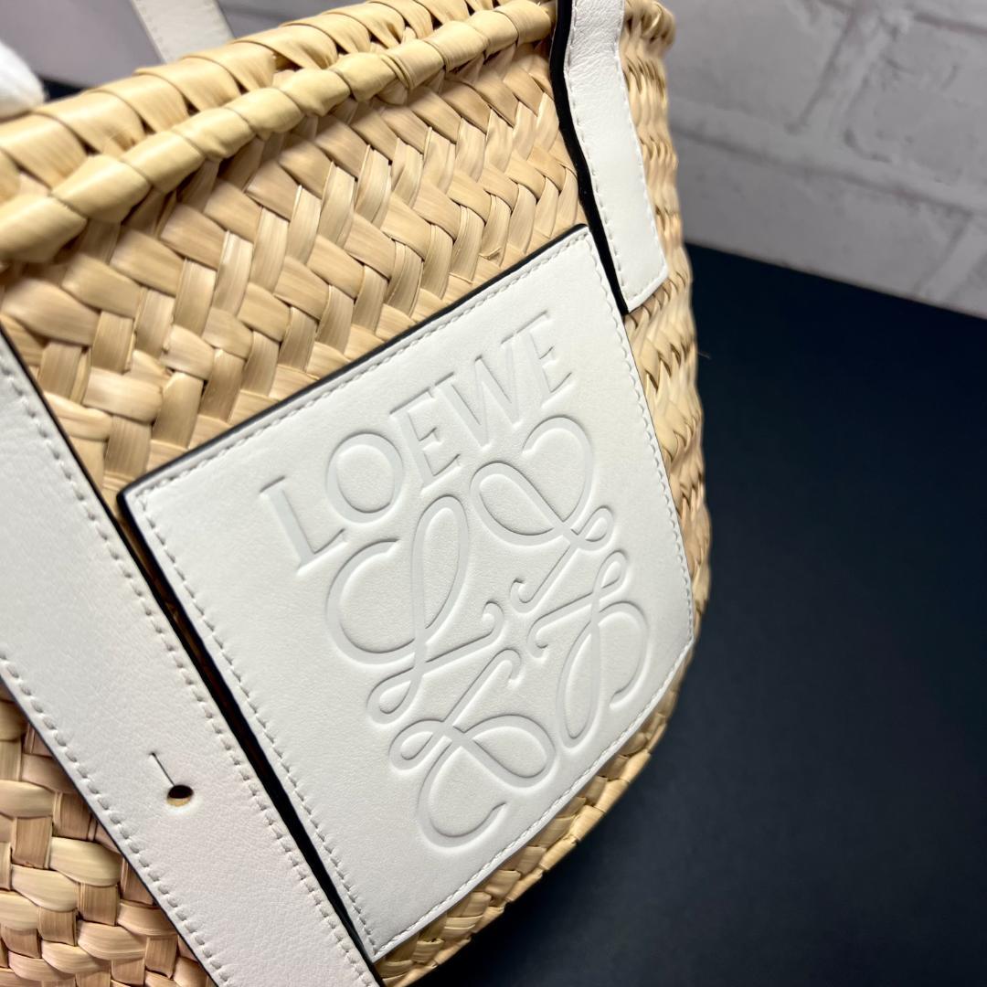 正規品＆極美品‼️ ロエベ ラフィア スモール バスケットバッグ かご