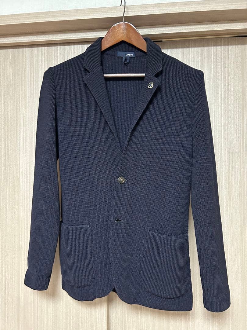LARDINI ニットジャケット LARDINI（ラルディーニ） ニットジャケット ダブル ウール