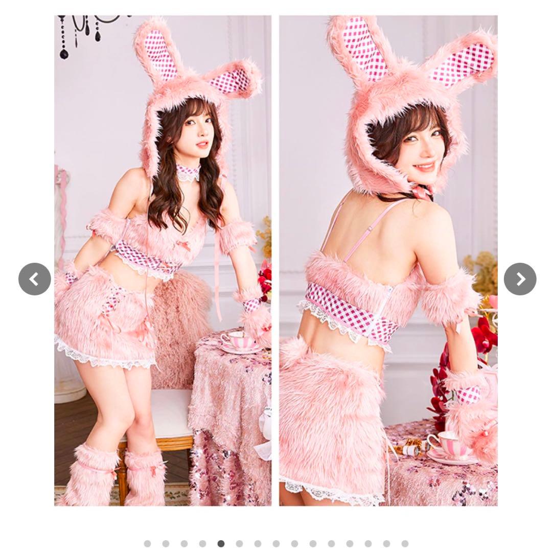 Malymoon マリームーン テディバニーギンガムファーセットアップ