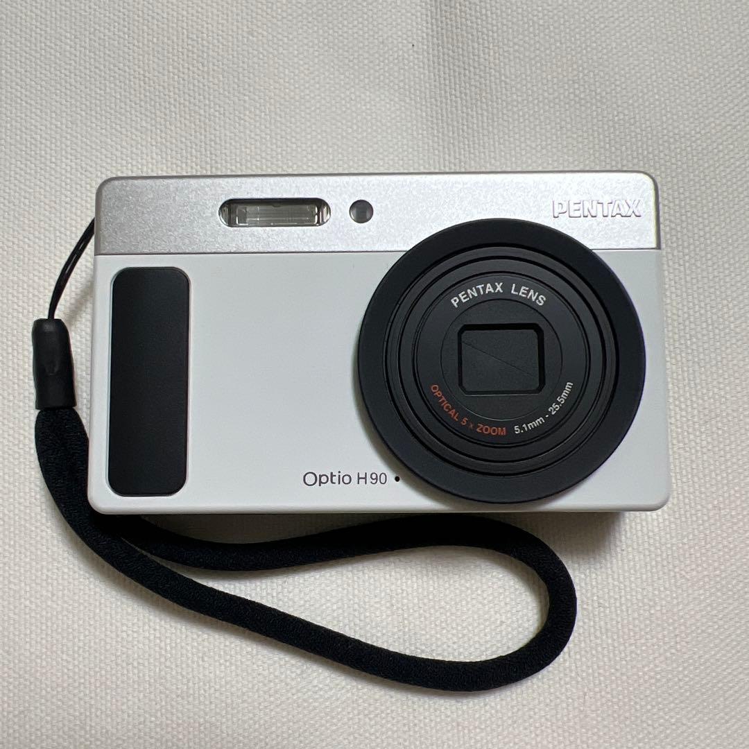 PENTAX Optio H90 ホワイト 可愛いすぎるコンデジ】PENTAX optio H90 ホワイト - メルカリ