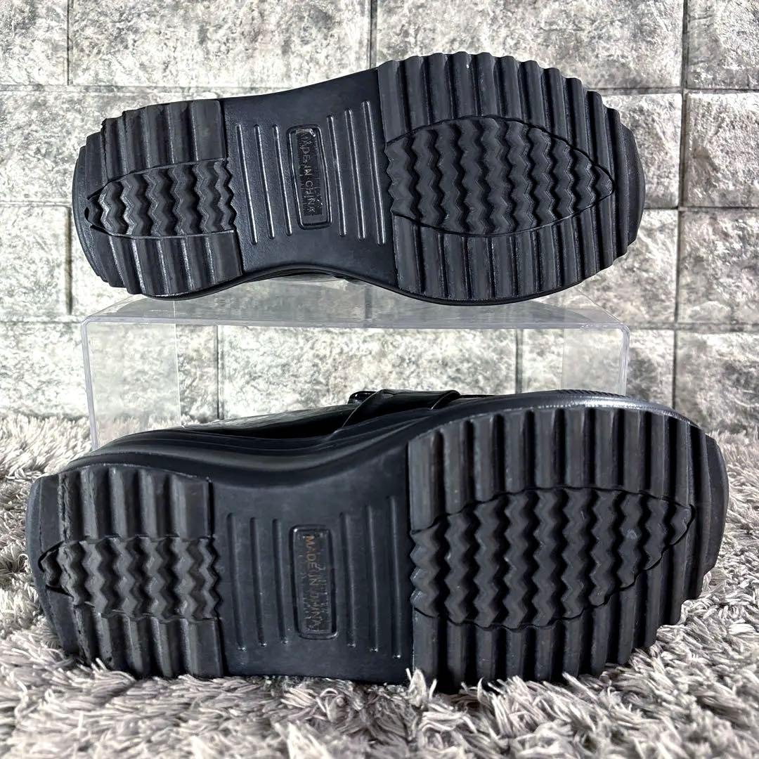 極美品❣️BEARDSLEY ビアズリー エナメル ローファー 厚底 黒 - メルカリ