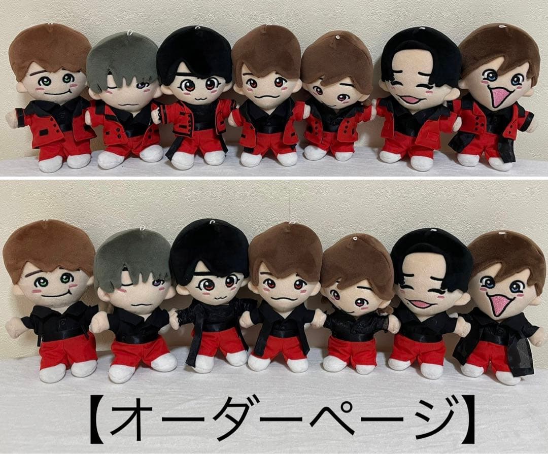 ちびぬい なにわ男子「POPMALL」赤×黒衣装【オーダーページ】 - メルカリ